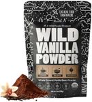 Wild Foods Organic Vanilla Bean Powder | All Natural Pure Vanilla Beans from Madagascar | Wild Powder for Iced Coffee, Baking & Smoothie Blended Drinks | Unsweetened Gluten Free Powdered Mix | (3 ounce)