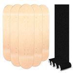 LOSENKA Maple Skateboard Decks Double Tail Skateboard Light Decks Free Skateboard Grip Tape 5 PCS