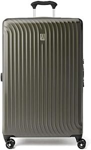Travelpro Maxlite Air Bagage à Main Rigide Extensible, 8 roulettes, Valise légère en Polycarbonate à Coque Rigide, Vert Ardoise, à Carreaux Grand, 78x50x31 cm