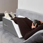 Kӧlbs Leg Elevation Pillow | Post Surgery | Stylish Chic Jacquard Cover | Ankle Knee Support Pillow for Injury After Surgery (Double Leg)