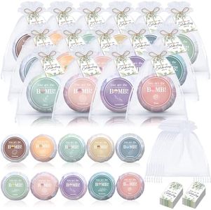Dansib 50 Pack Bridal Shower Favors Bulk Eucalyptus Bath Bombs Spa Gifts Wedding Party Favors Bachelorette Baby Shower Favors Prizes Small Shower Steamers Handmade 10 Flavors for Guests Reception