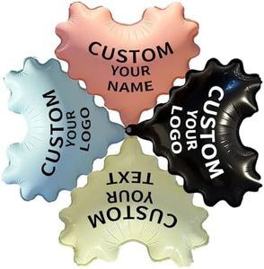 Custom Wavy Heart Mylar Balloons, 20 Inch, 50 Pieces, Personalized Foil Balloon with Logo Text or Image (1000)