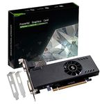 SAPLOS Radeon RX 550 Low Profile Graphics Card, 4GB, GDDR5, 128-bit, VGA/DVI-D/HDMI, Video Card for PC Gaming, 4k@60Hz Output, Computer GPU, for Desktop SFF Small Form Factor