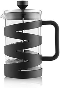 iGRiD French Press Coffee and Tea Maker 800ml with 4 Level Superior Filtration, Stainless Steel Plunger, Heat Resistant Borosilicate Glass