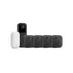 Blink Outdoor 4 Cameras + £0 Video Doorbell (Black) | Smart Security Camera & Doorbell Bundle | Wireless HD, two-year battery life, enhanced motion detection | Sync Module Core incl. | IP65