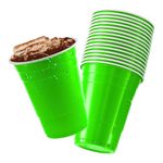 Wanna Party Game Beer Pong Glasses Light Green Color/Tall Drinking Glasses 16 oz/Beer Pong Cups -Set of 20.Fun Games Perfect for Bachelors/Bachelorette Party/Cocktail Party/Pool Parties