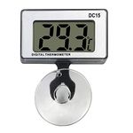 Gellvann Digital Aquarium Thermometer Submersible with Suction Cup Waterproof LCD Digital Fish Tank Aquarium Thermometer for Tropical and Marine