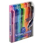 Artline EPFS 210 Supreme Colouring Pen 0.6mm Writing Width, Assorted 30 Pack, Multi Color, Vividly Coloured Water Based Ink - drawing, decorating, sketching, designing, illustration art