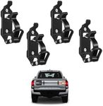 4PCS Shovel Holder for Truck, Shovel Mount for roof Rack adjusts Metal Rubber clamp mounting kit roof Rack Off Road overlanding Gear Accessories for Truck fit 0.67" to 1.57" Diameter Tools Wall Mount