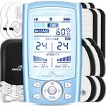 Easy@Home Tens Machine EMS: TENS Machine for Pain Relief Muscle Stimulator for Back Pain EMS | EMS Foot Massager | Back Massage Machine for Pain | Dual Channel 24 Modes 12 Pads Replacements