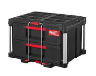 Milwaukee PACKOUT 2 Drawer Tool Box, Metal, Nero, Large