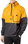 Helly-Hansen Workwear Roan Waterproof Anorak Jackets for Men Made of Heavy-Duty High-Mobility Protective PVC-coated Polyester, Ochre/Black - X-Large