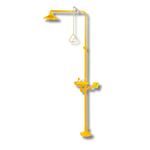 Efficacy Hand Operated Emergency GI Eye Wash and Safety Shower 1 ¼ "Inlet Connection - Height 7.41 Feet