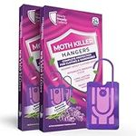 Moth Repellent Hangers for Wardrobes 18-Pack: Lavender-Scented Clothes Moth Killer | Anti-Moth | Protection for Wardrobes and Drawers | Up to 36 Months Protection Per Hanger | Effective Moth Deterrent