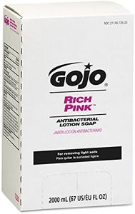 GOJO RICH PINK Antibacterial Lotion Soap, 2000 mL Lotion Soap Refill PRO TDX Push-Style Dispenser (Pack of 4) - 7220-04