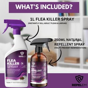 REPELEM Flea Treatment Kit 1L – Pet Pest Control Solution
