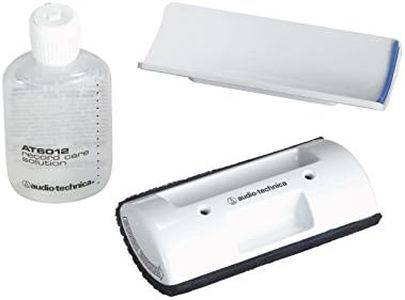 Audio-Technica AT6012 Record Care Kit with Solution, Brush Pad, Storage Base, and Adhesive Tape