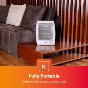 Geepas Quartz Halogen Heater 2-Pack – Energy Efficient Home Heating