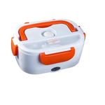 Suzolight Electric Lunch Box for Office School Travlling Tiffin Box Quick Heat Portable & Easy to wash (Orange)