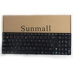 SUNMALL Keyboard Replacement Compatible with A52 F50 X53E A53S K53 K53S K54 G73S X73E Series Laptop Black US Layout(6 Months Warranty)