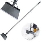 Multifunctional Snow Shovel, Ice Scraper,56.4" Flat Shovel for Walkway,Garden Cleaning Shovel, Snow Shovel Remover Garden Tool, Steel Shovel for Outdoor Snow Removing&Driveway Weeding Tool