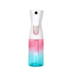 Uervoton Hair Spray Bottle, Continuous Water Mister Spray Bottle Empty, Aerosol Fine Mist Curly Hair Spray Bottle for Taming Hair in Morning, Hairstyling, Plants, Pets, Cleaning-5.4oz/160ml (Rainbow)