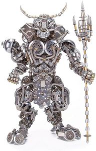 Metalkitor 3D Metal Puzzles for Adults, Bull Head Monster Model Kits DIY Ornament - Assembly Jigsaw Crafts Brain Teaser - Perfect Desk Decor and Gift Choice(2500+PCS)