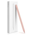 iPad Pencil 2nd Generation with Magnetic Wireless Charging, Apple Pencil 2nd Generation, Smart Pen Compatible with iPad Pro 11 in 1/2/3/4, iPad Pro 12.9 in 3/4/5/6, iPad Air 4/5, iPad Mini 6, Pink