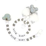 Personalised set of two clip holder for pram & pram charm keepsake gift