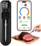 BlueSwan Wireless Smart Digital Bluetooth Meat Thermometer 820 ft Range Food Thermometer with APP for Grill, Smoker, Oven, 48Hr Battery, Magnetic Design for BBQ, Kitchen, Air Fryer, Gifts for Men