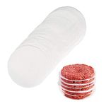 100 Pcs 11 cm Burger Greaseproof Paper Sheets, 4.33 inches Non Stick Hamburger Patty Parchment Paper, Wax-Paper Beef Burger Discs Hamburger Wax Discs Sheets for Perfect Hamburgers