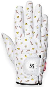 SKIVE Golf Premium Golf Glove | 100% AAA Cabretta Leather | Funny Golf Gloves | Serious Feel & Performance | Golf Gloves Left Handed Golfer