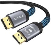 Sniokco VESA Certified 8K DisplayPort Cable 1.4, 8K DP Cable 2M (8K@60Hz, 4K@144Hz, 2K@165Hz), HBR3 32.4Gbps, HDCP 2.2, HDR, DSC 1.2, FreeSync G-Sync, High Speed Display Port Lead