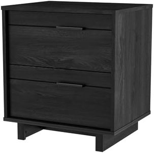 South Shore Fynn 2-Drawer Nightstand, 0, Gray Oak