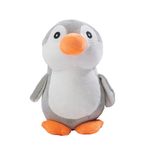 KIBBO Soft Playing Plush Penguin Toy for Dog & Cat | Grey and White 24 CM | Non Toxic, Chew & Durable Play Toys