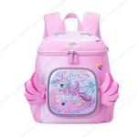 Cots and Cuddles Cute 3D Cute Design Large Capacity Dual Zipper Backpack School Bags for Kindergarten Kids (Unicorn Pink)