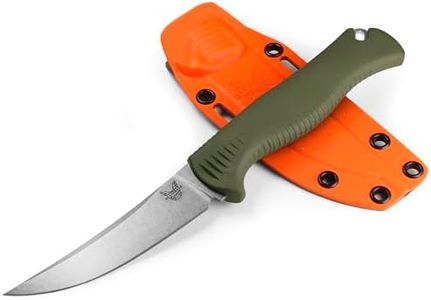 Benchmade - Meatcrafter 15500 4" Hunting and Cutlery Knife with Dark Olive Santoprene Handle (15505)