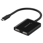 SABRENT USB C to Dual HDMI Adapter, HDMI Splitter, USB Type-C to HDMI Monitor Converter, Supports 4K 3840 * 2160/60HZ Compatible with Windows Systems Only for PC (DA-UCDH)