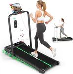 2026 NEW Folding Treadmills with App, 12km/h Quiet Treadmill Built-in Speaker, 6-in-1 Walking Pad with 2.75HP Motor, 9% Incline Treadmills for Home Portable with Magnetic Remote Control, LCD, 160KG