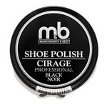 Moneysworth & Best M&B Professional Paste Polish, 70g/2.5oz, Lasting Shoe Shine, Black (22200)