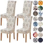 HZDHCLH Chair Covers Slipcovers 4/6 PCs Stretch Removable Washable Short Dining Chair Protector Cover Seat for Hotel,Dining Room,Ceremony (Arbitrarily,4 PCS)