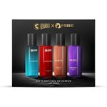 Beardo Him & Her Perfume Giftset 20ml x 4 | Long Lasting Spicy Eau De Parfum | Gift For Couple, Men Women | Gift for Brother & Sister | Friendship Day Gift