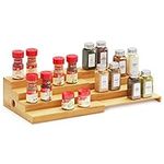 SpaceAid 4 Tier Bamboo Spice Rack O