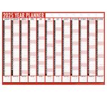 Zopper 2025 A1 Year Wall Planner Large -2025 Wall Calendar Runs January to December Full Year to View Holidays are Marked Ideal for Home and Office Folded