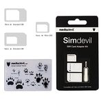 MediaDevil Simdevil 5-in-1 SIM Card Adapter Kit (Nano/Micro/Standard)