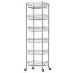 SINGAYE 6 Tier Wire Shelving Unit w