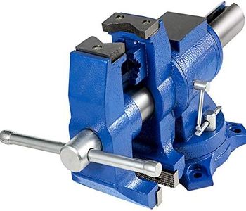 VEVOR Bench Vise 6 Inch, Double Swivel Rotating Heavy Duty Vise Head/Body Rotates 360°,Pipe Vise Bench Vices 30Kn Clamping Force,for Clamping Fixing Equipment Home or Industrial Use