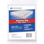 King/Queen Mattress Bags for Moving & Storage | Large Clear Breathable Plastic Mattress Cover | 78" X 10" X 96" | Durable Polyethylene Tear-Resistant Bag to Protect Box Spring or Mattress | 1 Pack