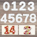 12 Inch 0—8 Number Cake Stencils Baking Stencils 9Pcs Large Number Cake Mould for DIY Cake Cookies, Wedding Birthday Anniversary, Christmas Wedding Birthday Cakes Cookies Pastry