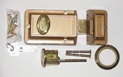 Kaba Ilco Auxiliary Lock, Jimmyproof, Bronze